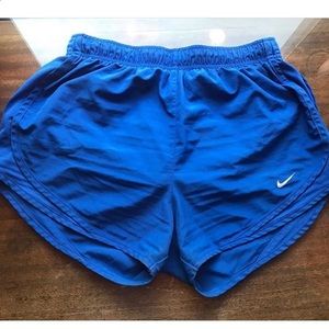 Blue nike shorts